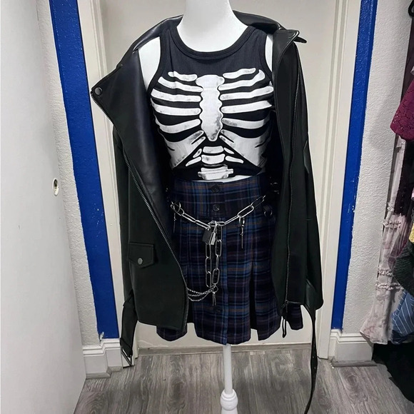 Gothic Stainless Steel Chain Belt & Necklace Collection - Picture 10 of 10